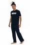 U.S. Polo Assn. 18899 Male Short-Sleeve Cycling Collar Pajamas Kit-Navy - 2