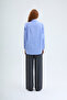 Dark Blue Oversize Basic Shirt - 5