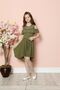 Girl's Dress with Shoulder Window and Chest Lace - 3