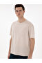 Beige Comfort Fit 100% Cotton Crew Neck Basic T-Shirt 50306991-Vr011 - 3