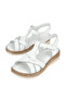 , Women's Genuine Leather Sandals 1511051Z011 White - 5