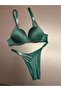 Emerald Green Star Supported Victoria Bra Set