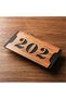 Horizontal Composite - Wood Apartment -Apartment Hotel Office Door Number Black& Walnut No-1 One - 4