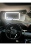 1 set SEAMETAL Car LED Makeup Mirror 3-Color Brightness Dimmable HD Sun Visor Plate Vanity Mirror To - 7