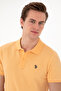 Men's Slim Fit Polo Neck Orange Basic T-Shirt 50297984-Vr202 - 2