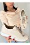 Women's Elastic Lace-Up Orthopedic Sole Shoes - 4