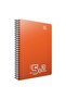 Eco Bx Notes A4 غطاء حلزوني مع فاصل 5+2 Pp 180 Yp D
