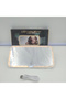 1 set SEAMETAL Car LED Makeup Mirror 3-Color Brightness Dimmable HD Sun Visor Plate Vanity Mirror To - 5