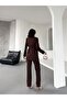 Women's Tie up Blazer Jacket Pants Suit - 3