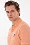 Men's Slim Fit Polo Neck Salmon Basic T-Shirt 50298041-Vr047 - 2