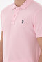 Men's Slim Fit Polo Neck Light Pink Basic T-Shirt 50297984-Vr078 - 7