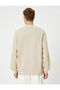 Basic Sweatshirt Crew Neck Long Sleeve Raised - 4