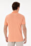 Men's Slim Fit Polo Neck Salmon Basic T-Shirt 50298041-Vr047 - 5
