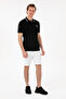 Men's Slim Fit Polo Collar Black Basic T-shirt 50298010-VR046 - 4