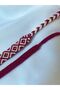 Square Patterned Fuchsia Colored Knitted Bracelet Set of 2 - 3
