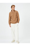 Half Zipper Sweatshirt Stand Collar Long Sleeve Ribbed - 2