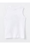 Navy Blue Crew Neck Printed Boys' Tank Top and Swim Shorts - 3