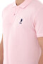Men's Slim Fit Polo Neck Light Pink Basic T-Shirt 50298041-Vr078 - 7