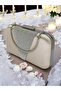 Skin Color Satin Silver Stone Evening Dress Bag Evening Bag - 8