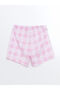 White Shirt Collar Barbie Printed Girls' Pajama Set with Shorts - 4