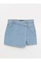 Lcw Women's Tight Fit Straight Jean Shorts Skirt Fast Fashion - 5