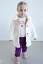 X Silk Atlas Baby Girl Children's Muslin Lined Coat