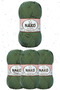 Nako Diamond Hand Knitting Yarn Amigurumi Yarn 4 Pieces Mixed Colors 225 Meters 100% Premium Micro Acrylic