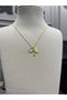 Letter a Necklace - with Heart Charm and Chain