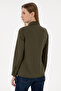 Women's Khaki Long Sleeve Basic Shirt 50297002 -Vr027 - 5