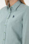 Women's Water Green Long Sleeve Basic Shirt 50297002 -Vr048 - 7