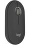 ماوس Pebble Mouse 2 M350s Slim Wireless Bluetooth Mouse، محمول، زر قابل للتخصيص، صوت هادئ