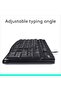 لوحة مفاتيح الأعمال السلكية K120، تخطيط QWERTY الأمريكي الدولي - أسود - 6