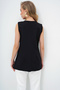 Asymmetrical Cut Vest with Black Metal Accessories Alc-X13774 - 6