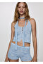 Sky Blue Women's Bustier 67069604 - 8