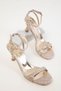 Gold Glitter Women's Classic Heeled Shoes 20335 - 2