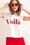 Women's White Underarm Piece Hooded Cotton T-Shirt Tsh- 19000843 - 4