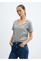 Metal Gray Women's T-Shirt 67910466 - 2