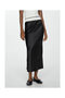 Midi satin skirt - 4