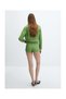 Cropped Tweed Jacket with Pockets - 5