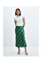 Satin Check Skirt - 7
