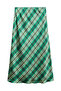 Satin Check Skirt - 2