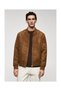 Suede-effect bomber jacket - 8