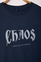 Lacivert Oversize/Geniş Kesim Chaos Baskılı %100 Pamuk Atlet TMNSS25AL00006 - 3
