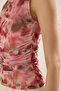 Çok Renkli Fitted/Vücuda Oturan Büzgü/Drape Detaylı Örme Bluz TWOSS25BZ00384 - 3