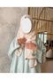 Hand Embroidered Prayer Robe Suit - 5