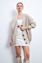 Women's Stone Long Sleeve Cardigan with Pockets