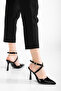 Women's Cross Strap Heeled Shoes - 3