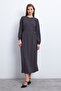 Smoked Waist Detailed Zara Crep Dress