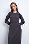 Smoked Waist Detailed Zara Crep Dress - 4