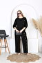Women's Woven Viscosa Large Size Pants Tunic Suit - 5